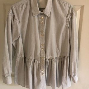 Free People peplum blouse